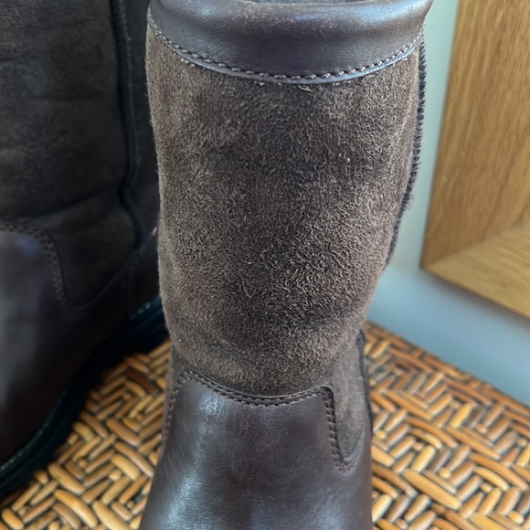 UGG Brooks Waterproof Leather/Shearling Boots - Picture 14 of 16